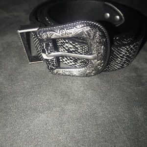 Snake skin belt
